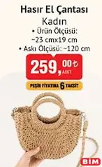 HASIR EL ÇANTASI KADIN